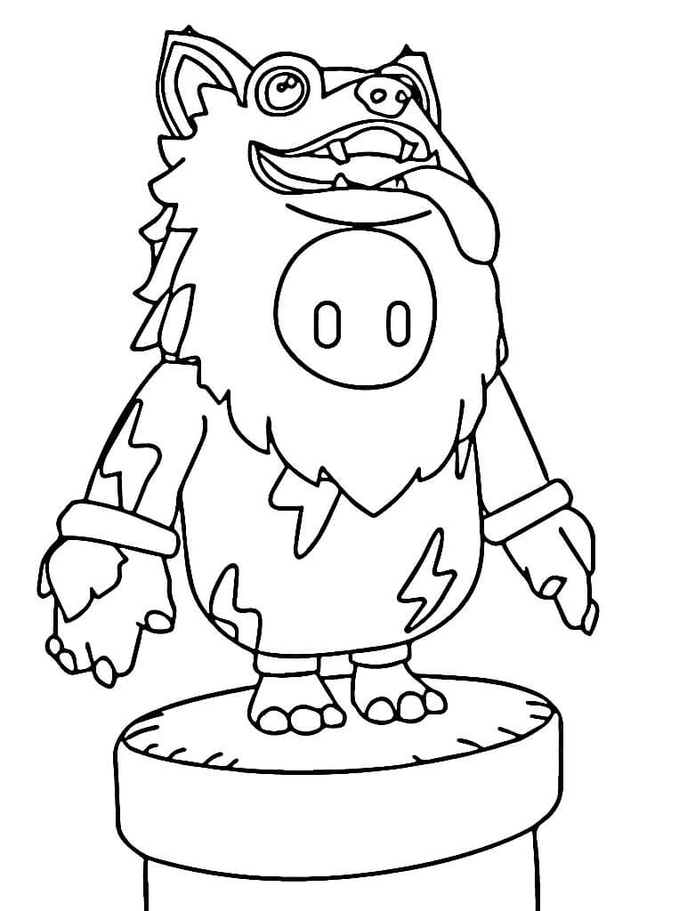 Fall Guys pro Děti omalovánka