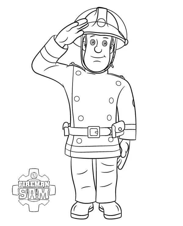 Fantastické Požárník Sam omalovánka