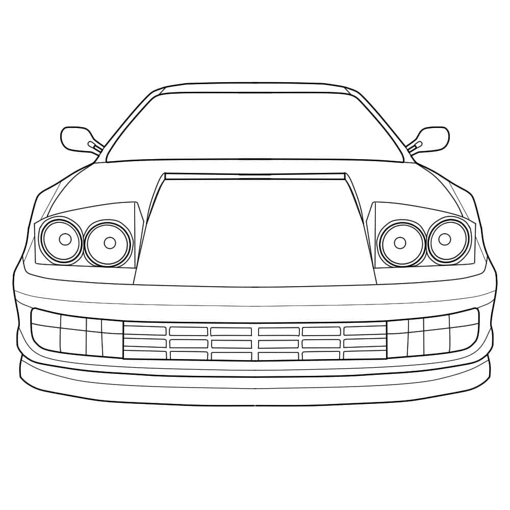 Ferrari Tisknutelný omalovánka