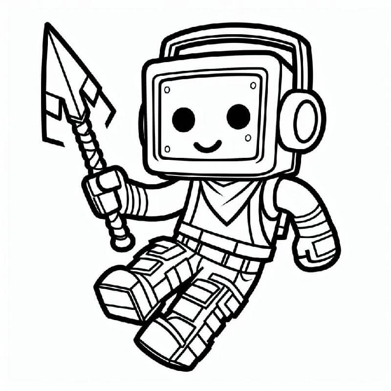 Fortnite Tisknutelný pro Děti omalovánka