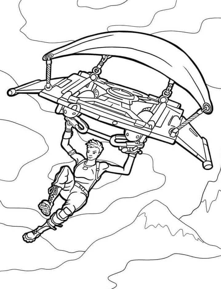 Fortnite Vymalovatelný pro Děti omalovánka