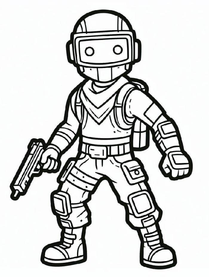 Fortnite Zdarma pro Děti omalovánka