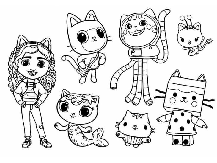 Gábinin Kouzelný Domek pro 6leté Děti omalovánka