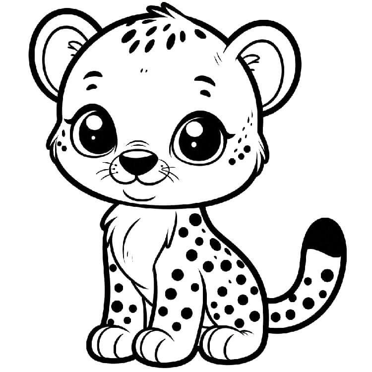 Gepard Tisknutelná Bez Poplatku omalovánka