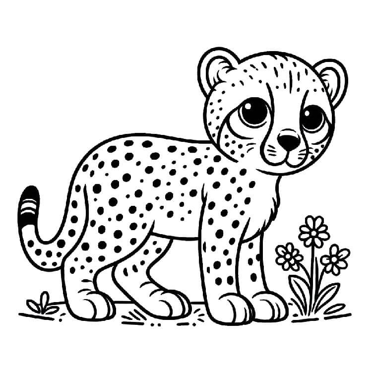 Gepard pro Děti omalovánka