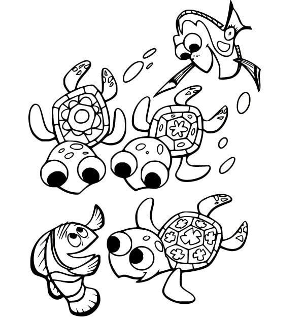 Hledá se Nemo (21) omalovánka