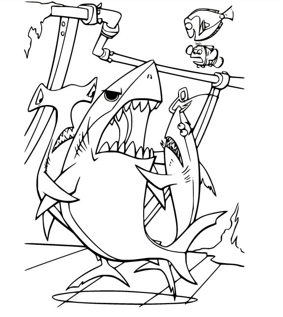 Hledá se Nemo (26) omalovánka