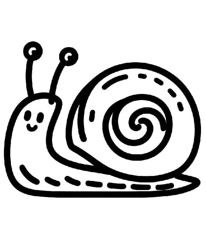 Hlemýžď Tisknutelný Zdarma omalovánka