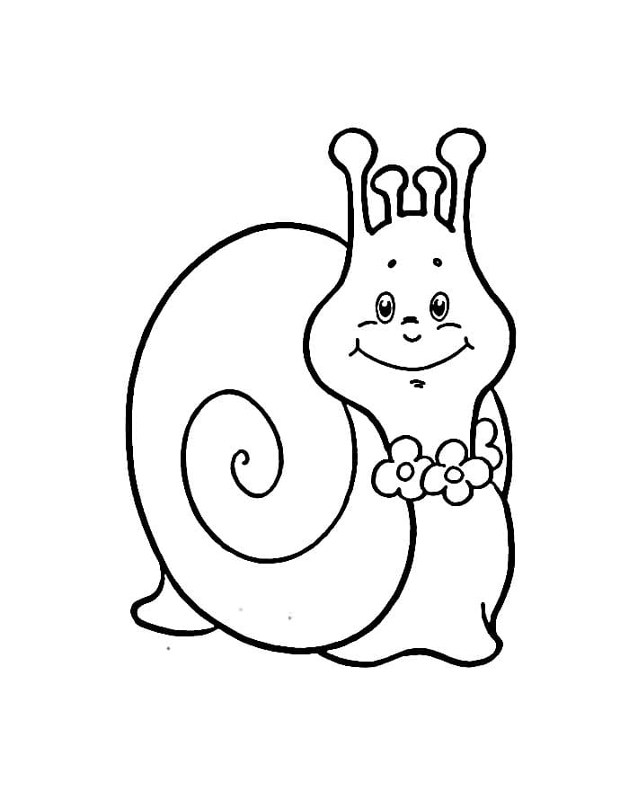 Hlemýžď Zdarma Tisknutelný omalovánka