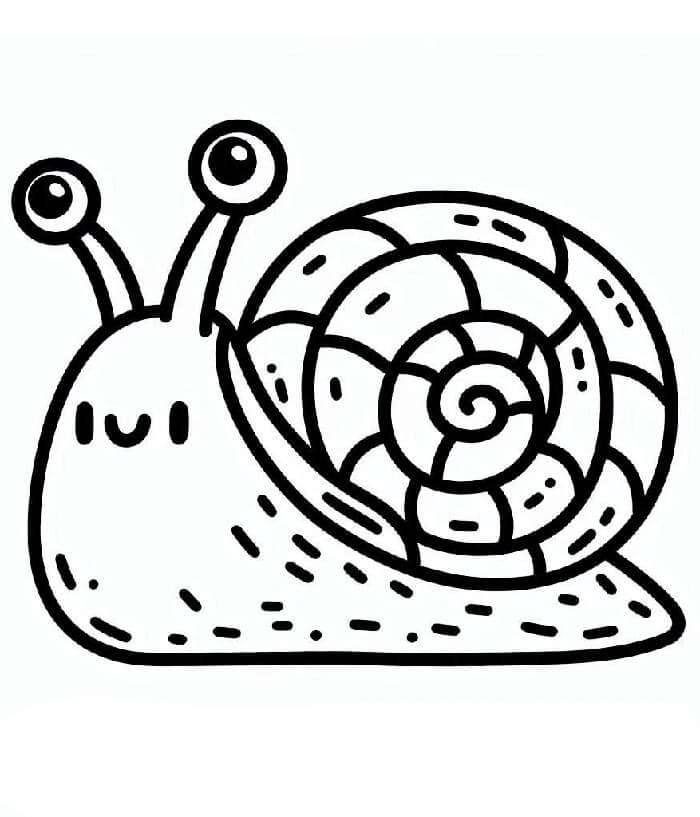 Hlemýžď pro 1leté Děti omalovánka