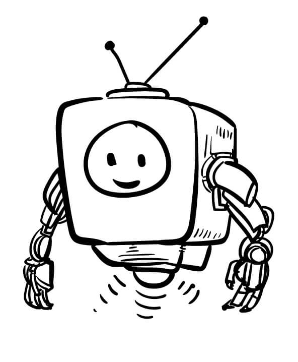 Jeden Robot omalovánka