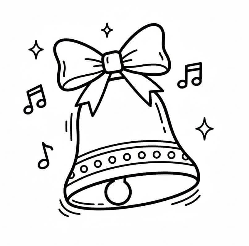 Jeden Vánoční Zvonek omalovánka