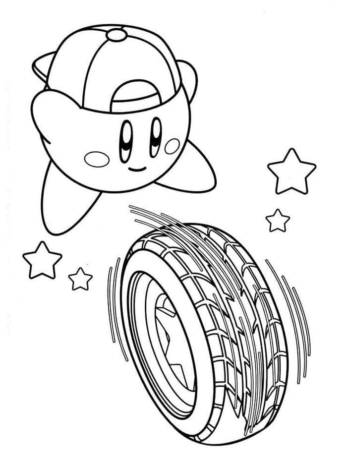 Jednoduchý Kirby omalovánka