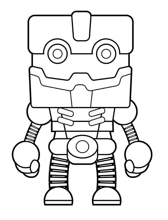 Jednoduchý Robot omalovánka
