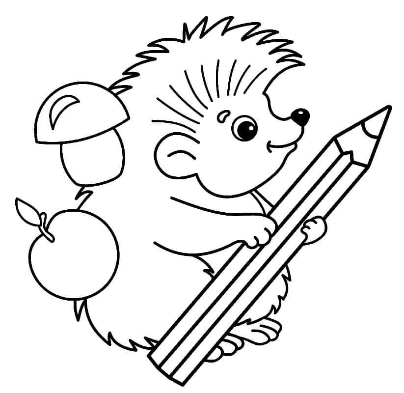 Ježek Tisknutelný Zdarma omalovánka