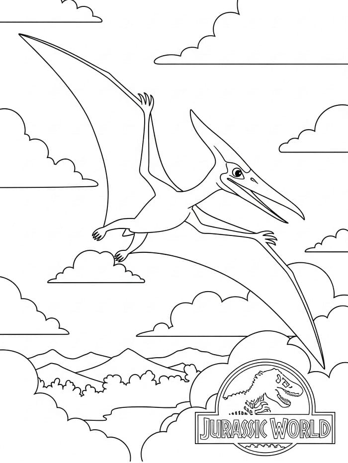 Jurský Svět (8) omalovánka