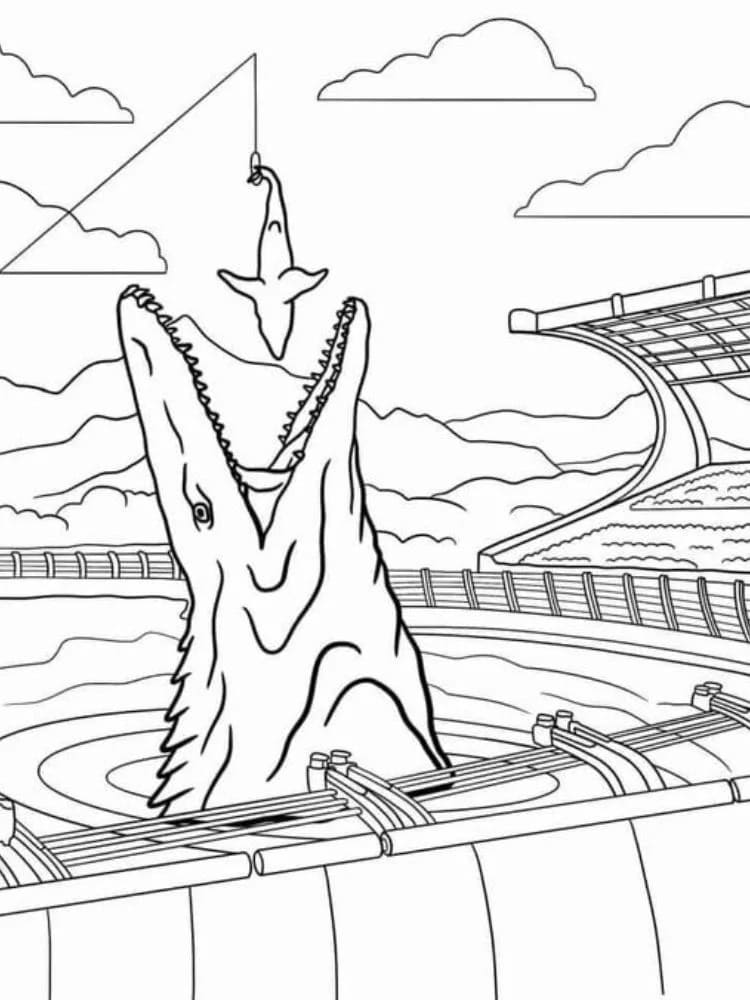 Jurský Svět (9) omalovánka