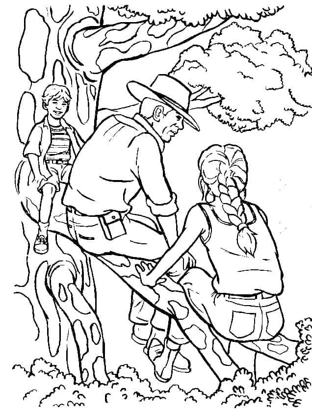 Jurský Svět Obrázek omalovánka