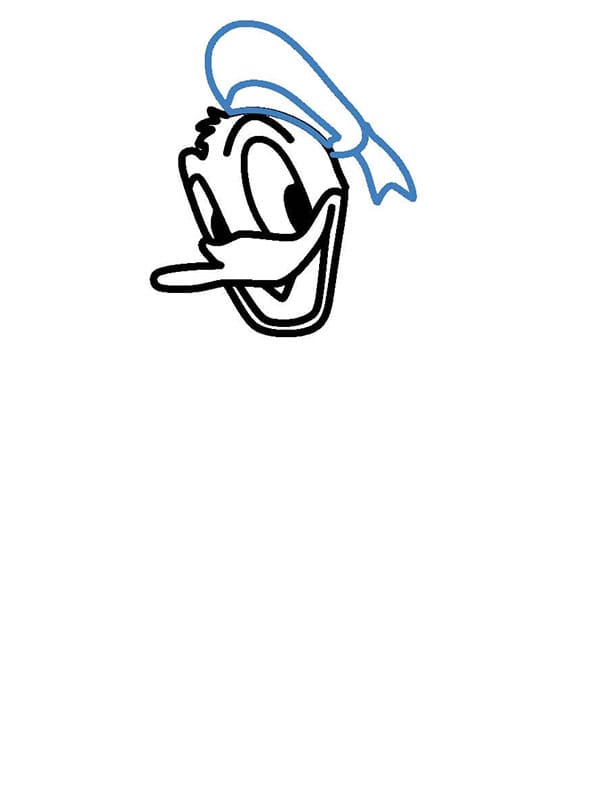 Kačer Donald krok 4