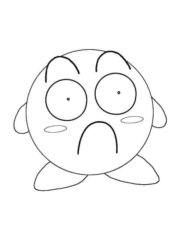 Kirby Tisknutelný Zdarma omalovánka