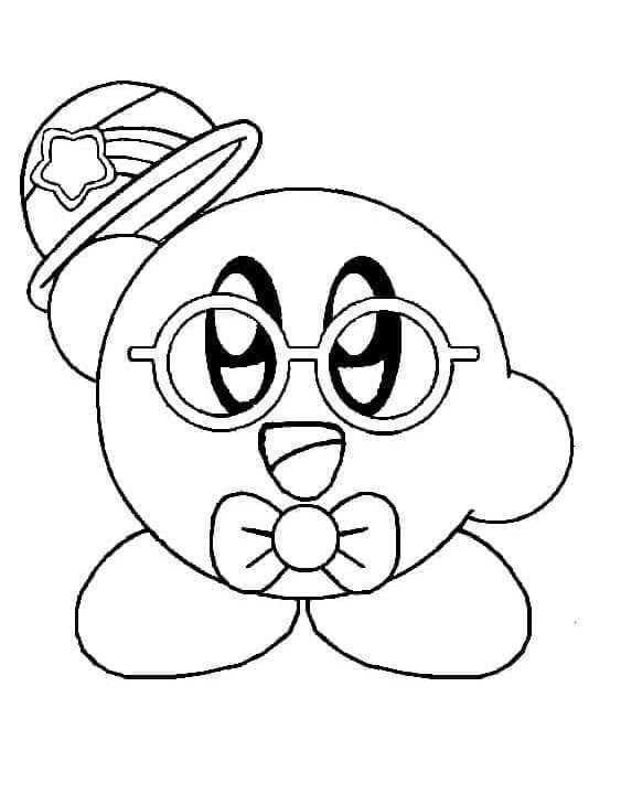 Kirby Zdarma Tisknutelný omalovánka