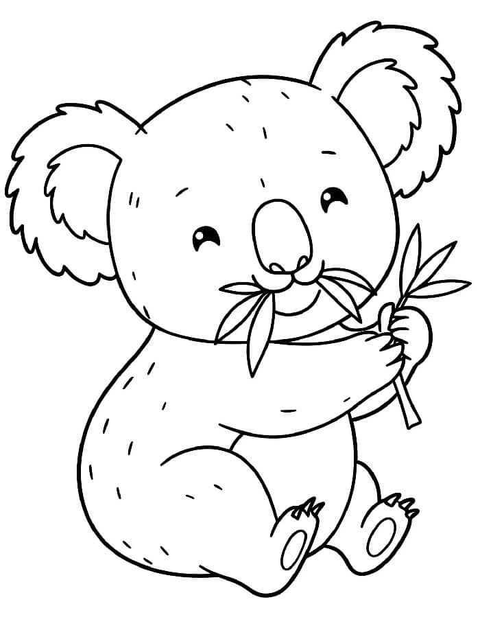 Koala Tisknutelný pro Děti omalovánka