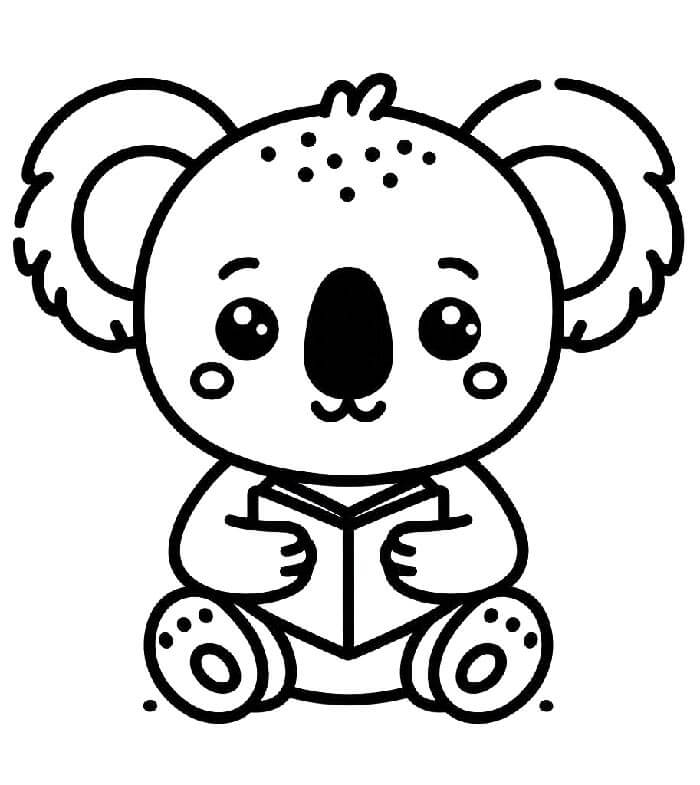 Koala k Vymalování omalovánka