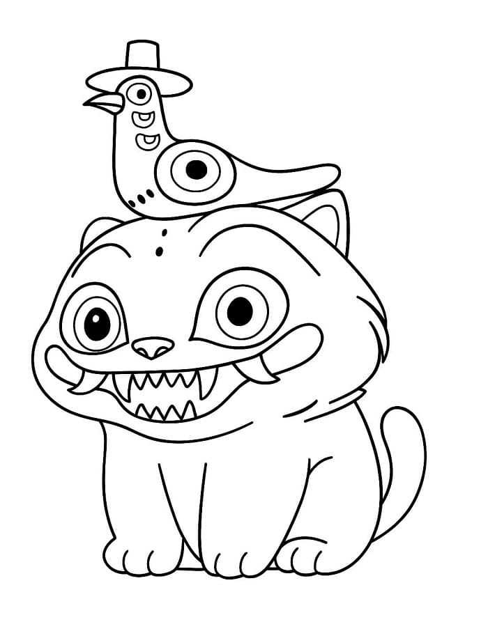 Kpop Demon Hunters Tygr Derpy omalovánka