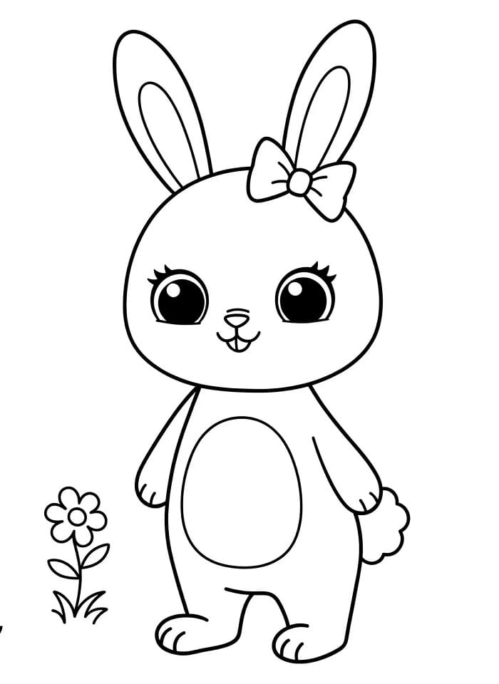Králík Tisknutelný omalovánka