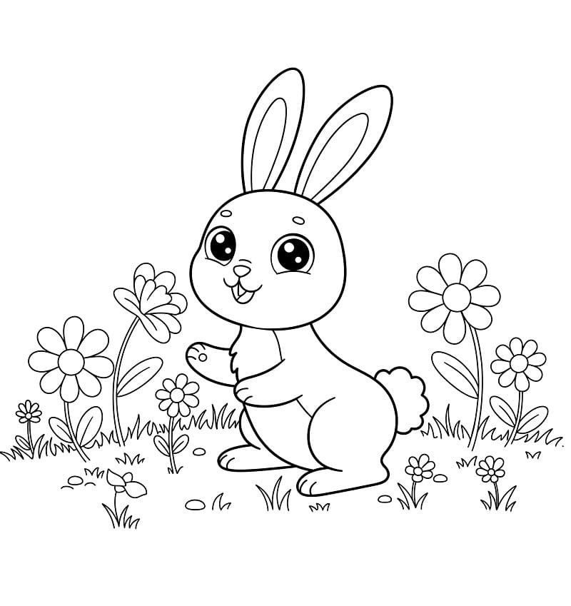 Králík Zdarama omalovánka