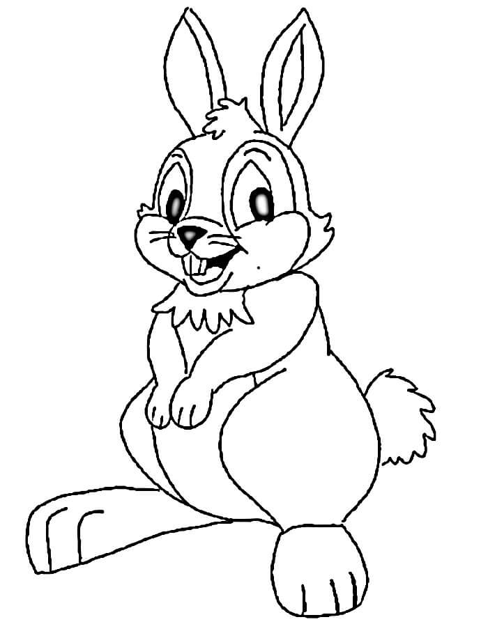 Králík pro 1leté Děti omalovánka