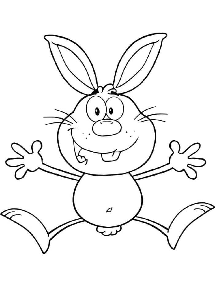 Králík pro 2leté Děti omalovánka