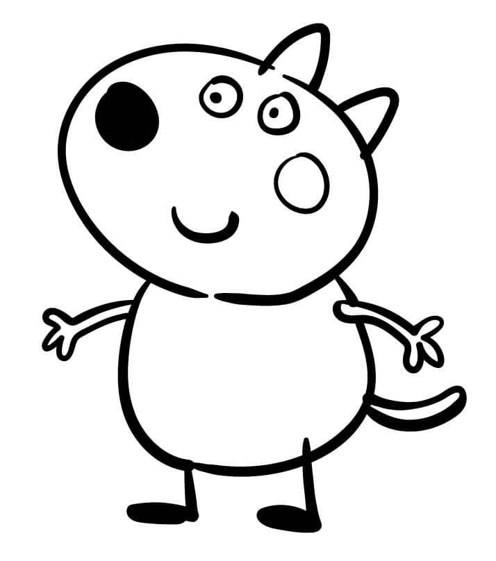 Kreslená Prasátko Peppa omalovánka