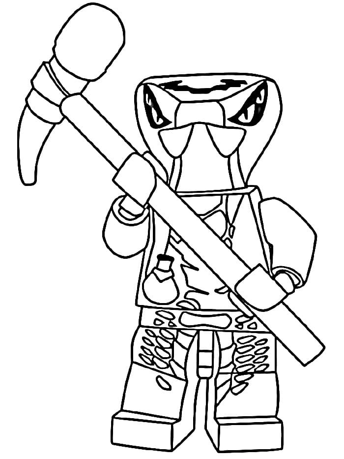 Kreslené Ninjago omalovánka