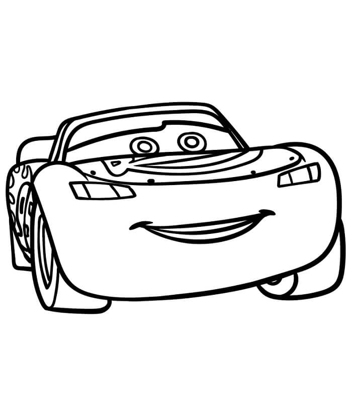 Kreslený Blesk McQueen omalovánka