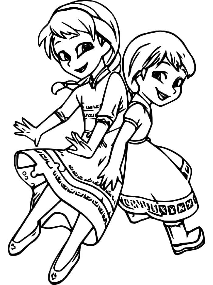 Kreslený Ledové království omalovánka