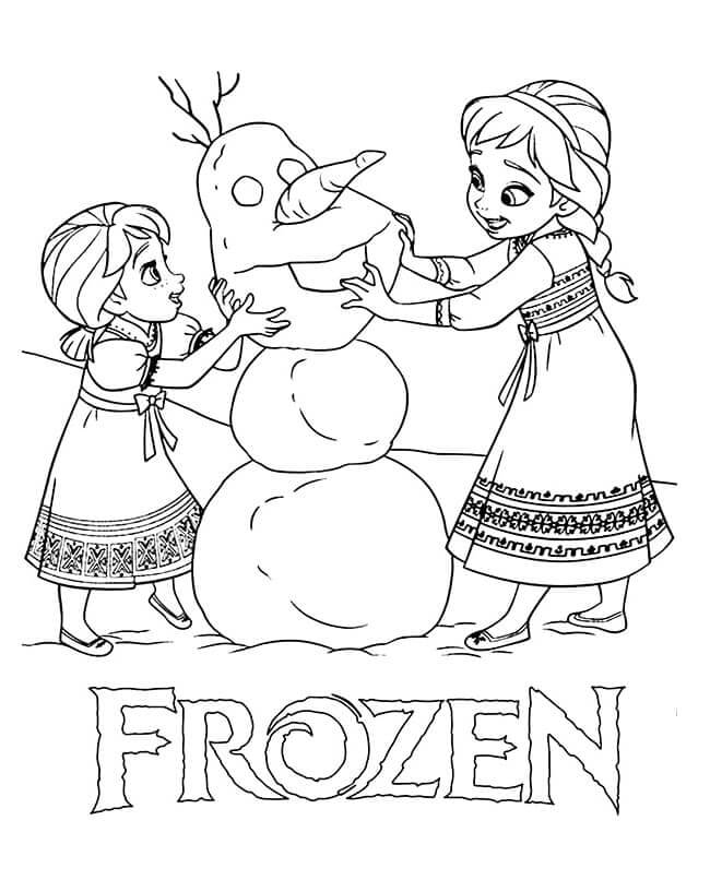 Ledové království (5) omalovánka