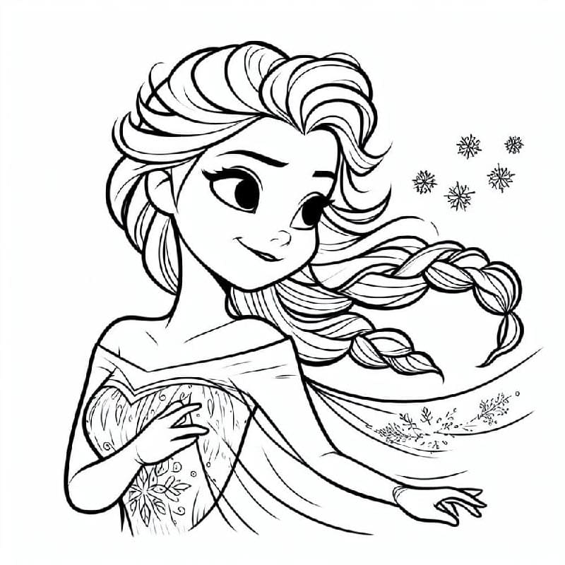 Ledové království Disney omalovánka