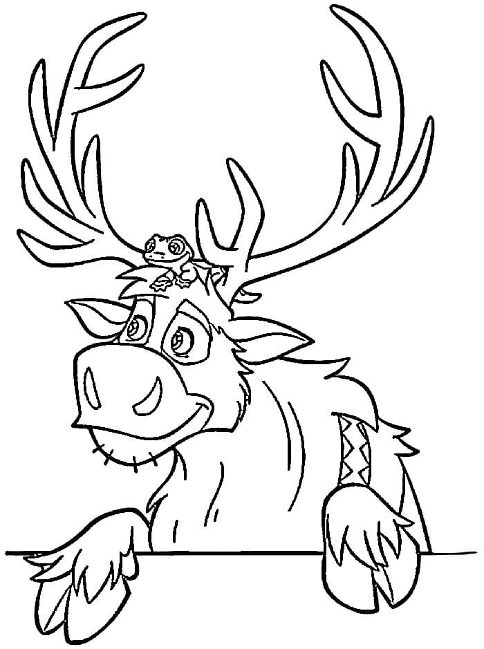 Ledové království Tisknutelný pro Děti omalovánka