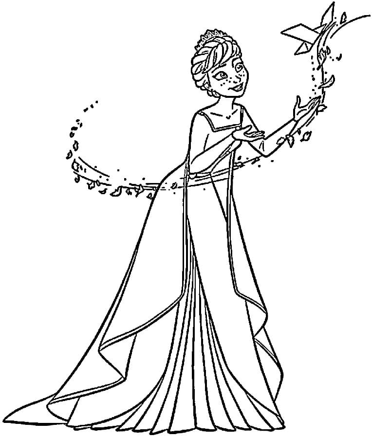 Ledové království Vymalovatelný pro Děti omalovánka