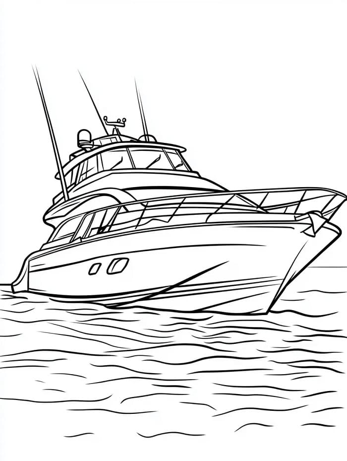 Lehká Loď omalovánka