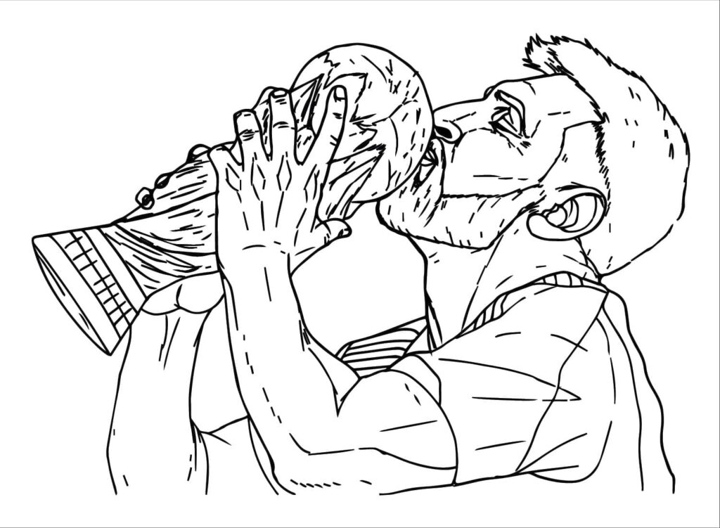 Omalovánka Lionel Messi k Vybarvení