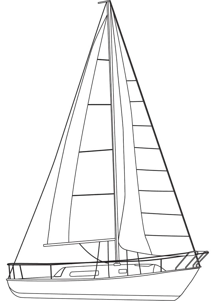 Loď Obrázek Zdarma omalovánka