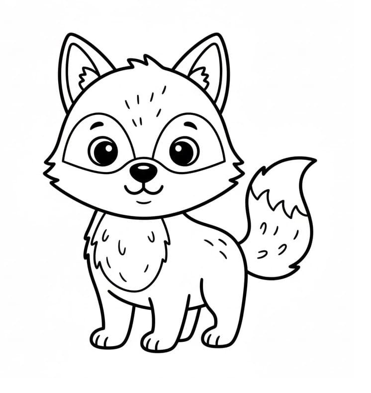 Malý vlk omalovánka