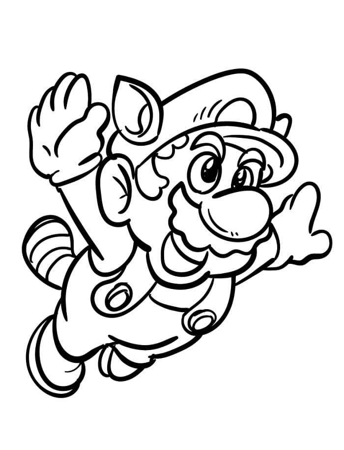 Mario Tisknutelný omalovánka