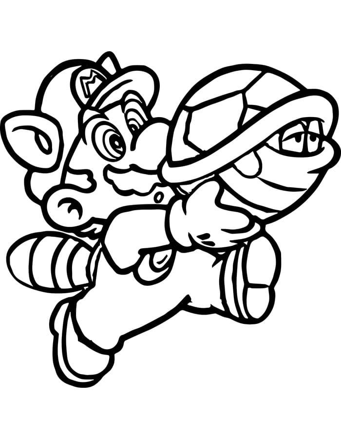 Mario pro 1leté Děti omalovánka