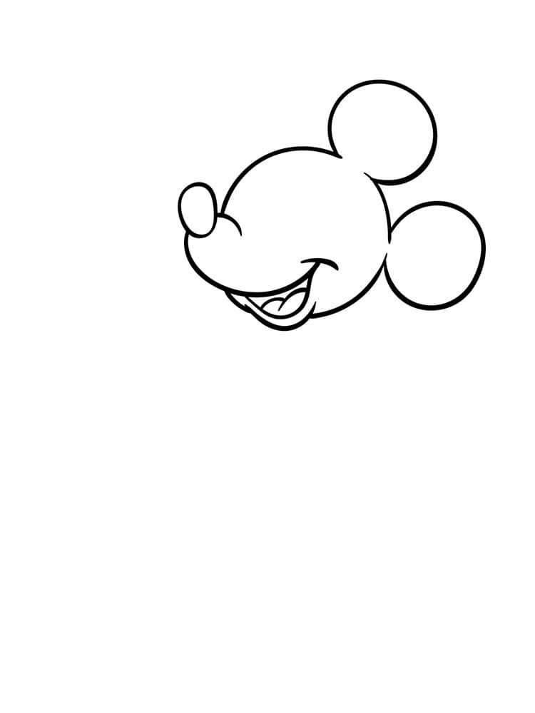 Mickey Mouse krok 1