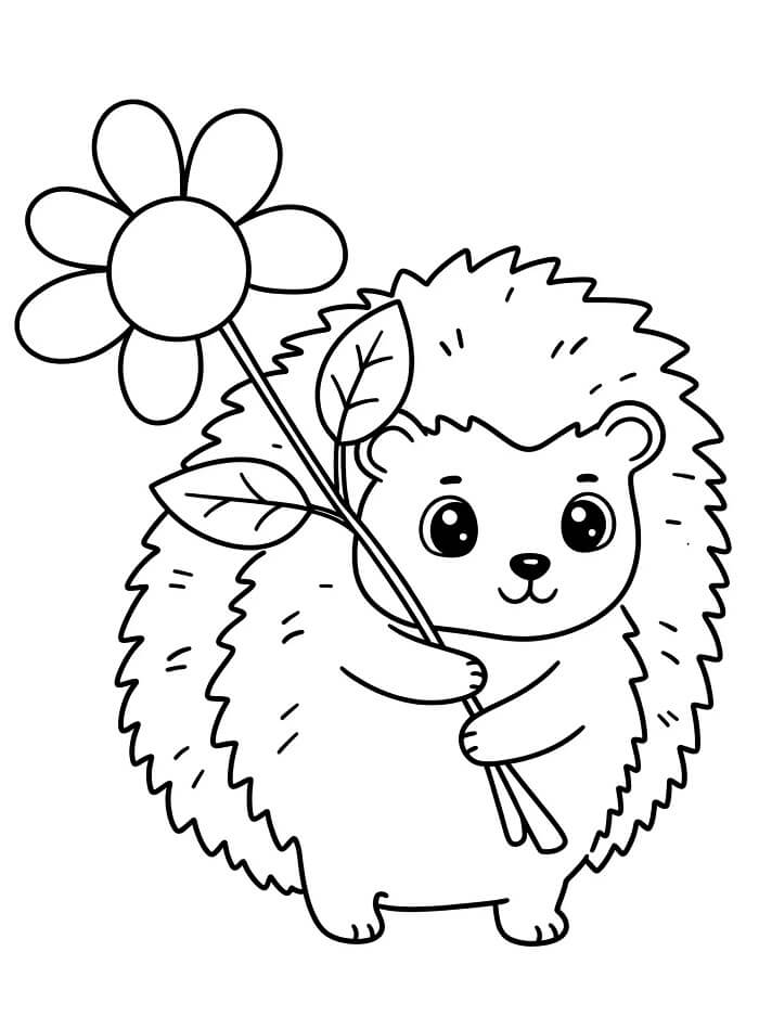 Milý Ježek omalovánka