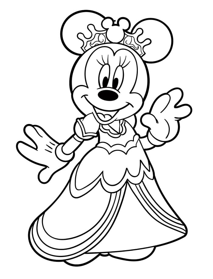 Minnie Mouse Disney omalovánka