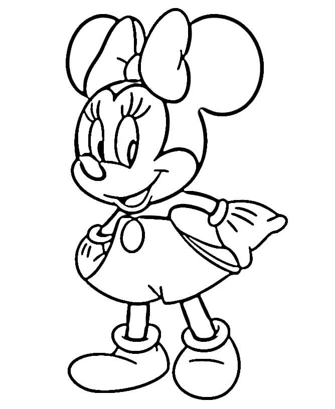 Minnie Mouse Vymalovatelná pro Děti omalovánka